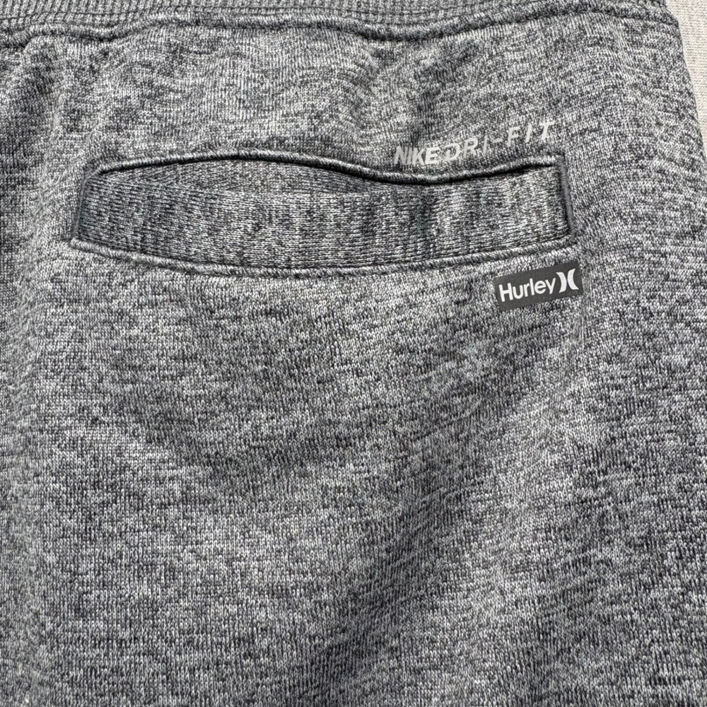 Hurley Joggers Mens XL Gray Athletic Dri Fit Pant Lightweight Stretch Drawstring - Picture 3 of 10